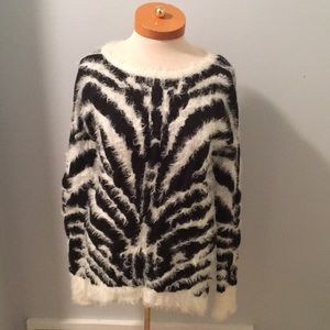 Express Zebra sweater